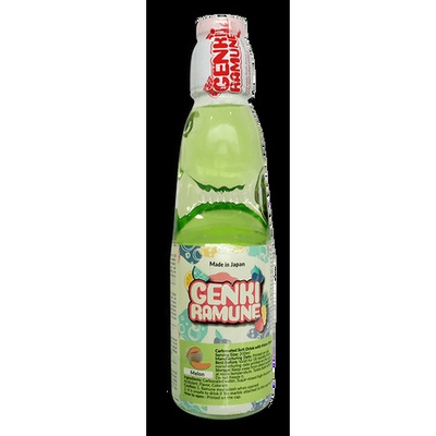 Japonski Brezalkoholni Napitek z Okusom Melone Ramune