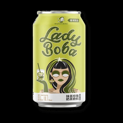 Mlečni Boba Čaj z Okusom Matcha Latte Lady Boba