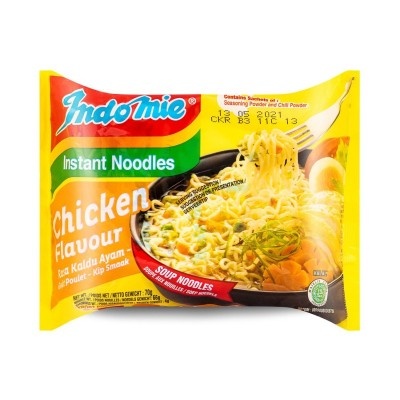 Instant noodles chicken flavour