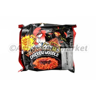 Instant volcano chicken noodles