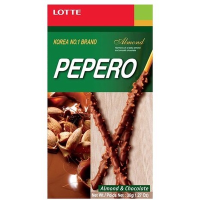 Biskvitne Paličice Pepero Oblite s Čokolado z Mandlji