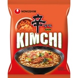 Instant soup with kimchi ramyun noodles