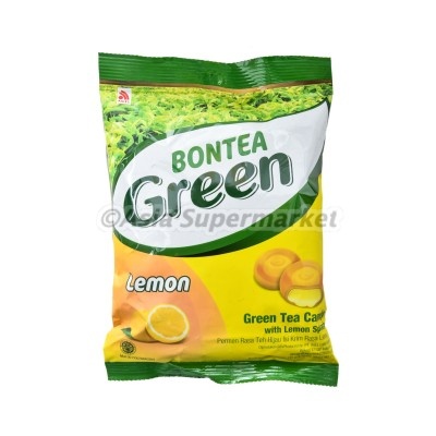 Green tea and lemon flavoured candy