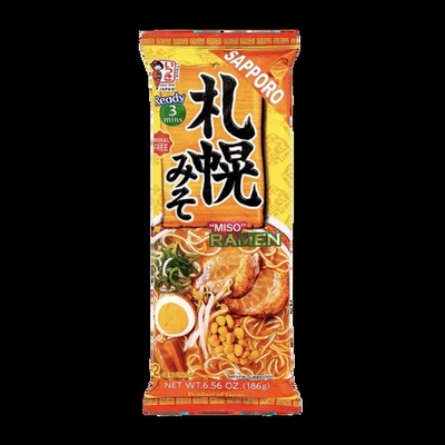 Japonski Instant Jušni Rezanci z Osnovo iz Bogate Miso Paste (Sapporo Miso Ramen)