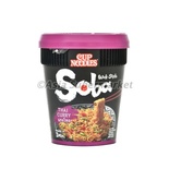 Instant soba cup noodles thai curry flavour