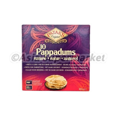 Pappadums 15cm/100g