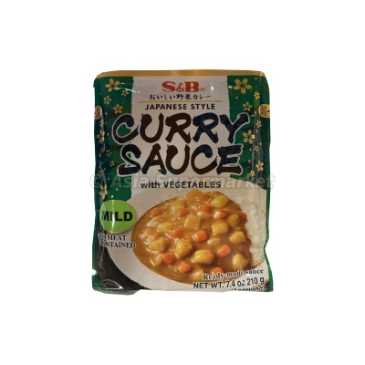 Mild japanese curry sauce with veggies