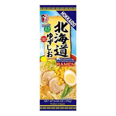 Japonski Instant Ramen z Blagim Slanim Okusom in Citrusom Juzu (Hokkaido Yuzushio)